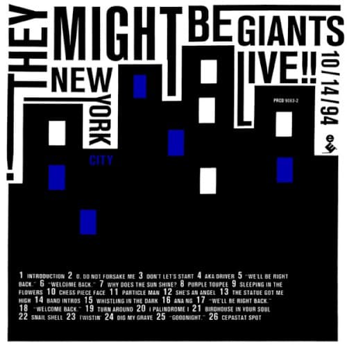 Live!! New York City 10/14/94 cover