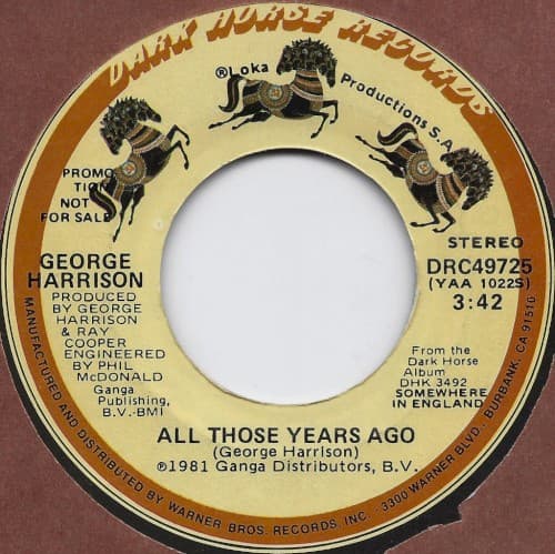 All Those Years Ago cover