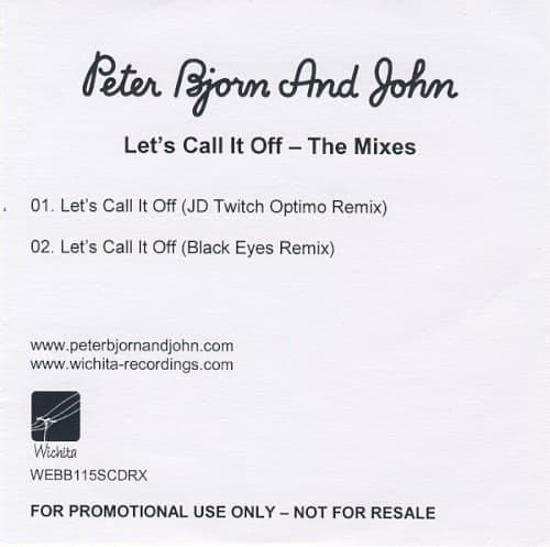 Let's Call It Off cover