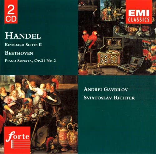 Handel: Keyboard Suites II / Beethoven: Piano Sonata, op. 31 no. 2 cover