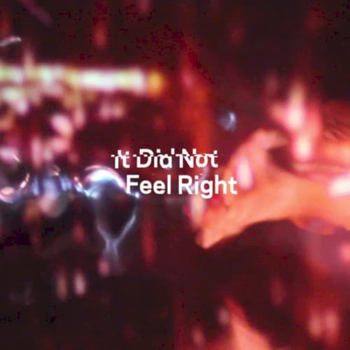 It Did Not Feel Right cover