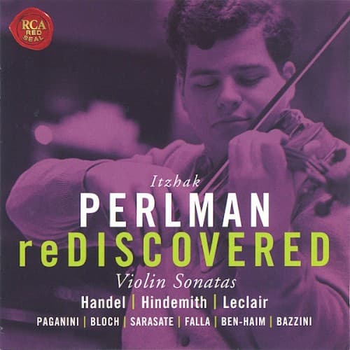 Itzhak Perlman reDiscovered: Violin Sonatas cover