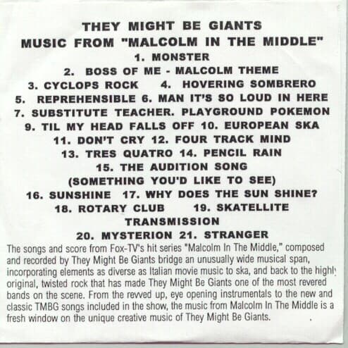 Music from Malcolm in the Middle cover