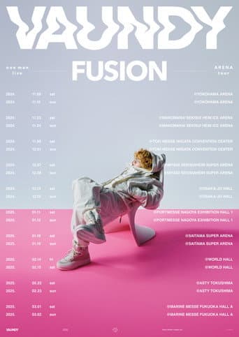 Vaundy one man live ARENA tour FUSION poster