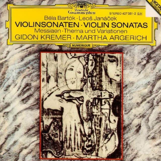 Bartók & Janáček: Violinsonaten; Messaien: Thema und Variationen cover
