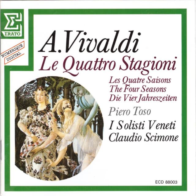 Le Quattro Stagioni (I Solisti Veneti feat. conductor: Claudio Scimone, violin: Piero Toso) cover