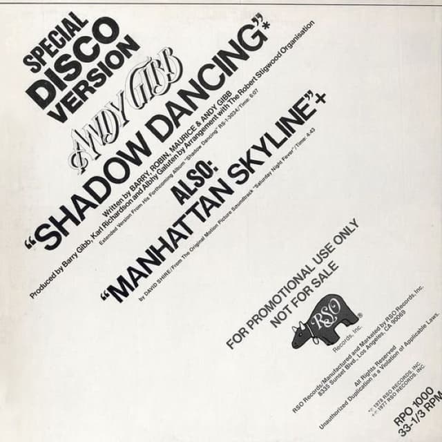 Shadow Dancing / Manhattan Skyline cover