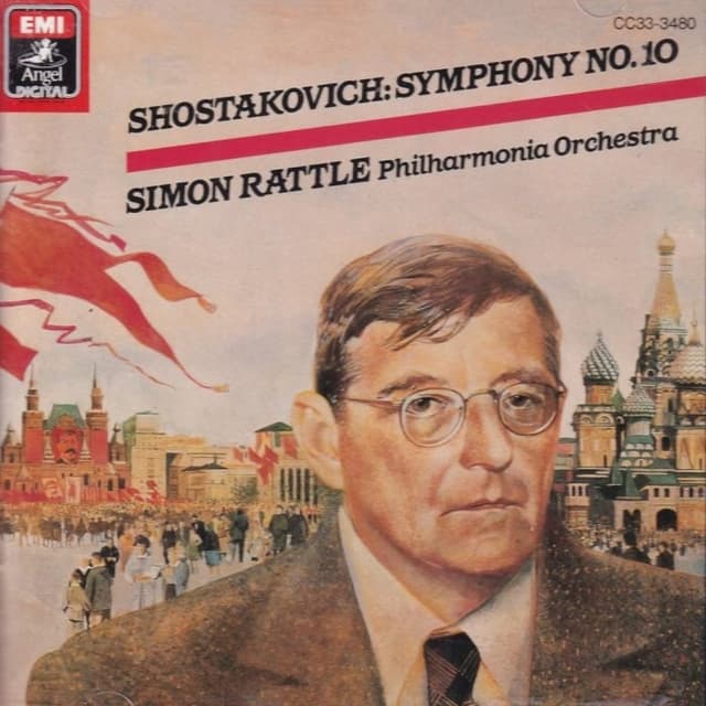 Symphony No. 10 in E minor, Op. 93 (Philharmonia Orchestra feat. conductor: Simon Rattle) cover