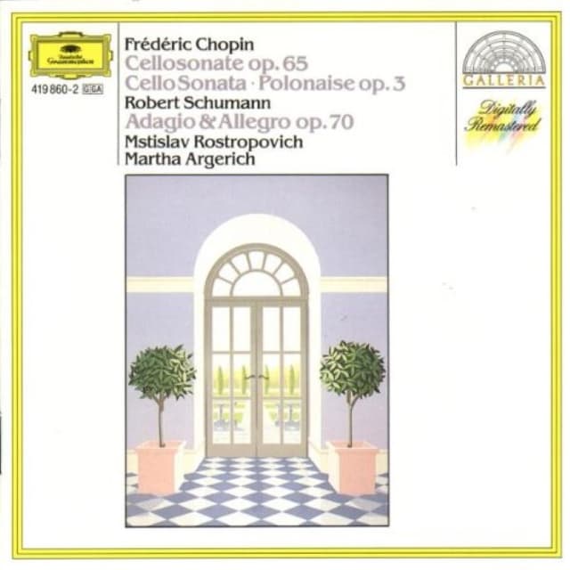 Chopin: Cello Sonata, op. 65 / Polonaise, op. 3 / Schumann: Adagio & Allegro, op. 70 cover