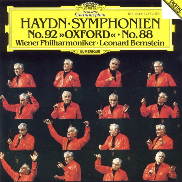 Symphonien Nr.88 & 92 "Oxford" (Wiener Philharmoniker feat. conductor Leonard Bernstein) cover