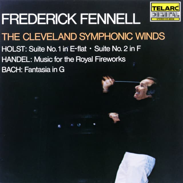 Holst: Suite no. 1 in E-flat / Suite no. 2 in F / Handel: Music for the Royal Fireworks / Bach: Fantasia in G cover
