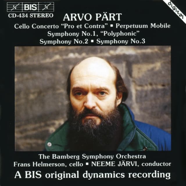 Cello Concerto "Pro et contra" / Perpetuum Mobile / Symphony No. 1 "Polyphonic" / Symphony No. 2 / Symphony No. 3 cover