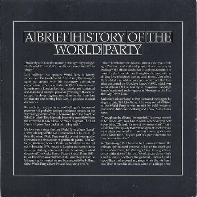 A Brief History of the World Party cover