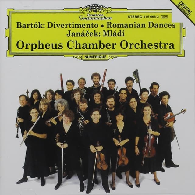 Béla Bartók: Divertimento · Romanian Folk Dances / Leoš Janáček: Mládí cover