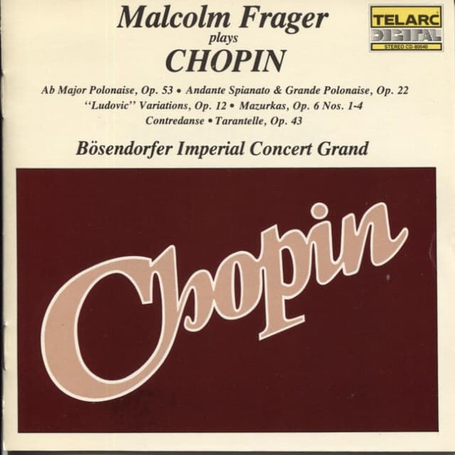 Malcolm Frager Plays Chopin cover