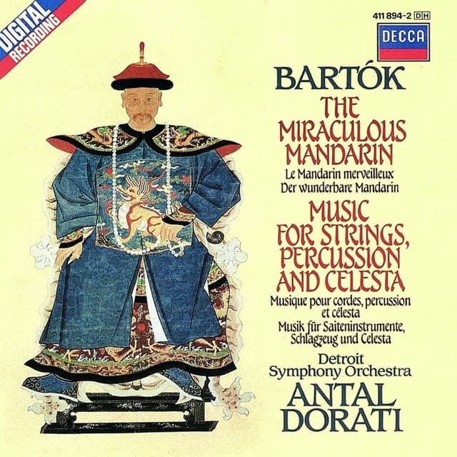 The Miraculous Mandarin / Music For Strings, Percussion and Celesta (Detroit Symphony Orchestra feat. conductor: Antal Dorati) cover