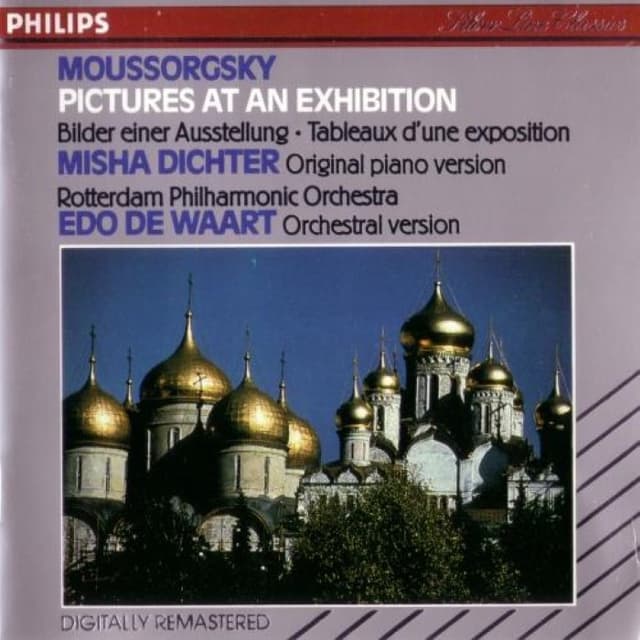Moussorgsky, Pictures at an exhibition (Rotterdam Philharmonic Orchestra, Misha Dichter feat. conductor Edo de Waart) cover