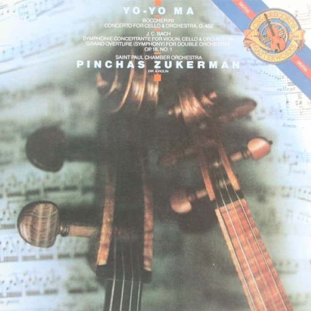 Boccherini: Concerto For Violoncello & Orchestra / J.C. Bach: Symphony Concertante / Grand Overture cover