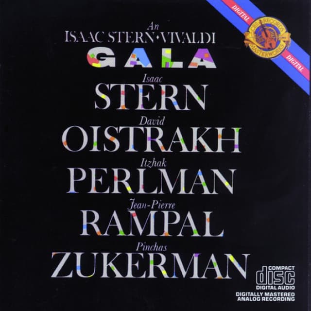 An Isaac Stern Vivaldi Gala (Isaac Stern; David Oistrakh; Itzhak Perlman; Jean-Pierre Rampal; Pinchas Zukerman) cover