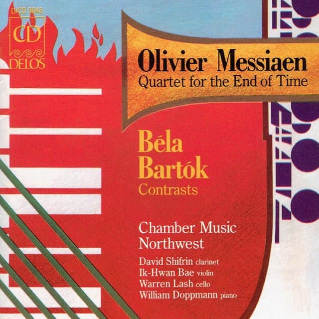 Messiaen: Quartet for the End of Time / Bartok: Contrasts cover