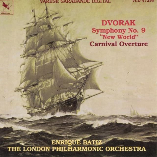 Symphony No. 9 in E minor, Op. 95 "From the New World" / Carnival Overture (London Philharmonic Orchestra feat. conductor: Enrique Batiz) cover