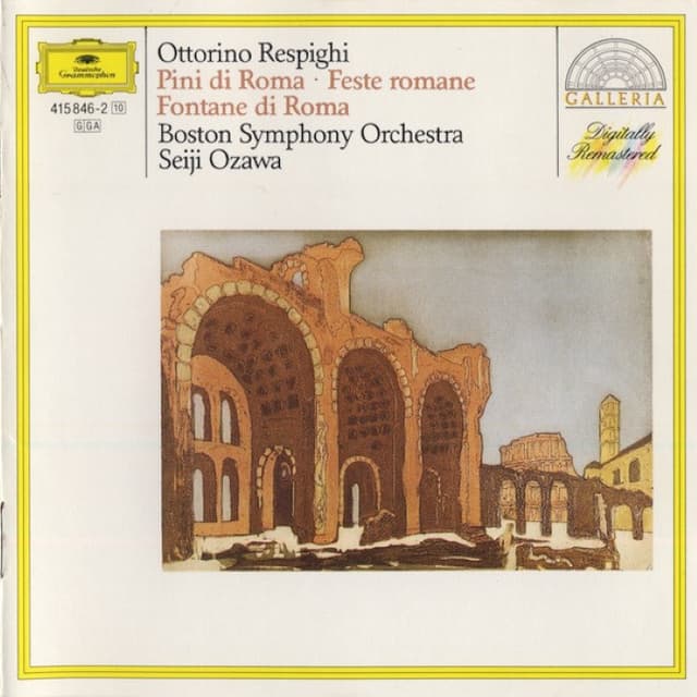 Pini di Roma / Feste romane / Fontane di Roma (Boston Symphony Orchestra feat. conductor: Seiji Ozawa) cover