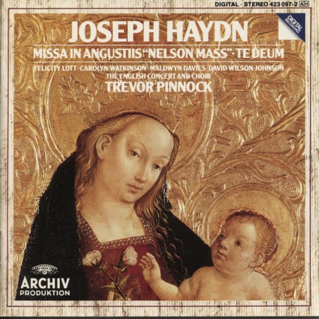 Missa in Augustiis "Lord Nelson" / Te Deum in C major (The English Concert feat. conductor: Trevor Pinnock) cover