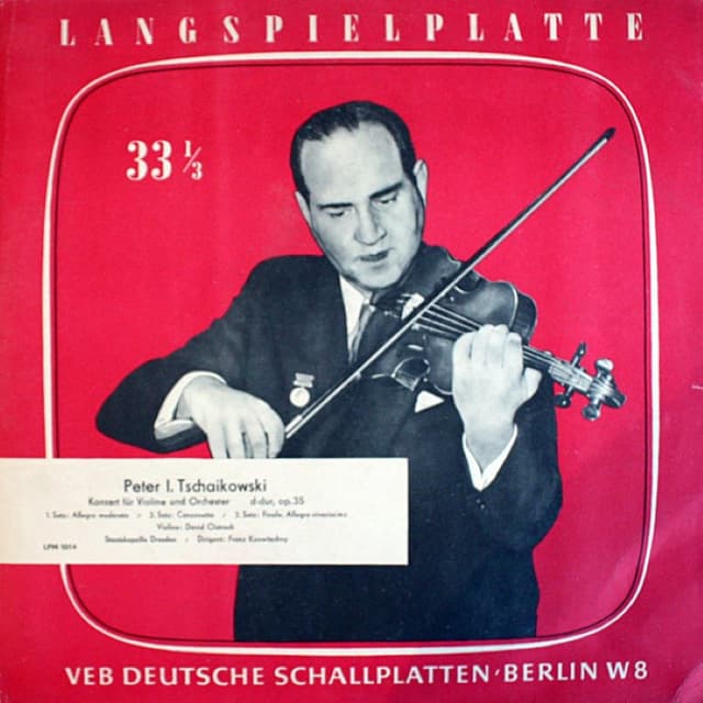 Konzert für Violine und Orchester D-dur op. 35 cover