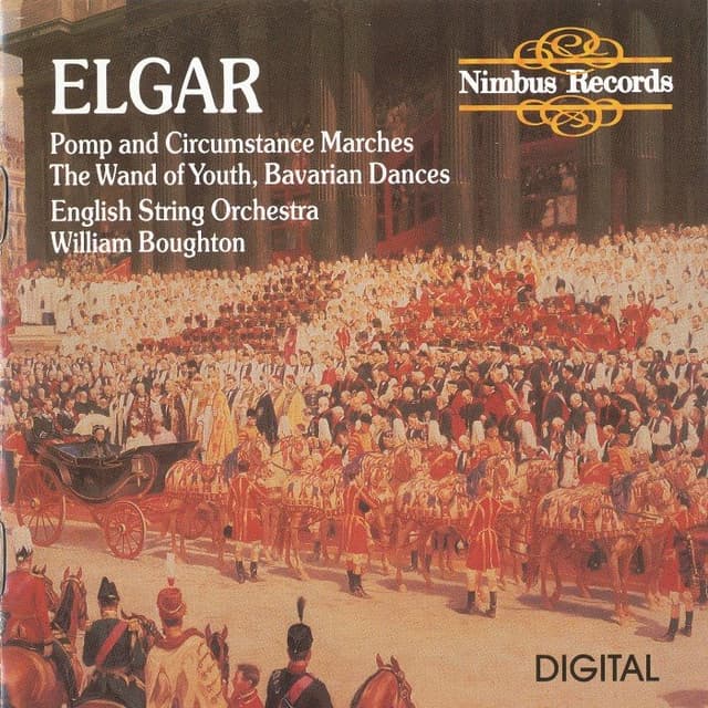 Pomp and Circumstance Marches, the Wand of Youth, Bavarian Dances (conductor: William Boughton) cover