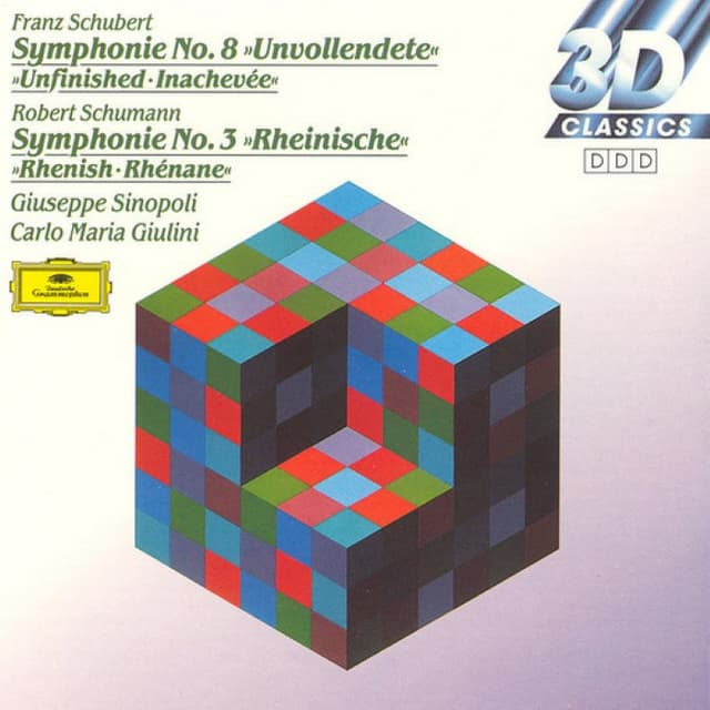 Schubert: Symphonie no. 8 "Unvollendete" / Schumann: Symphonie no. 3 "Rheinische" cover