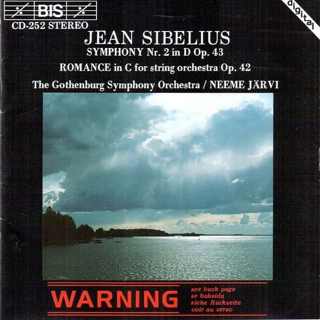 Symphony no. 2 in D, op. 43 / Romance in C for String Orchestra, op. 42 cover