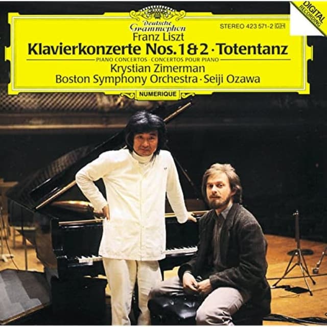 Klavierkonzert No. 1 / Klavierkonzert No. 2 / Totentanz (Boston Symphony Orchestra feat. conductor: Seiji Ozawa, piano: Krystian Zimmerman) cover