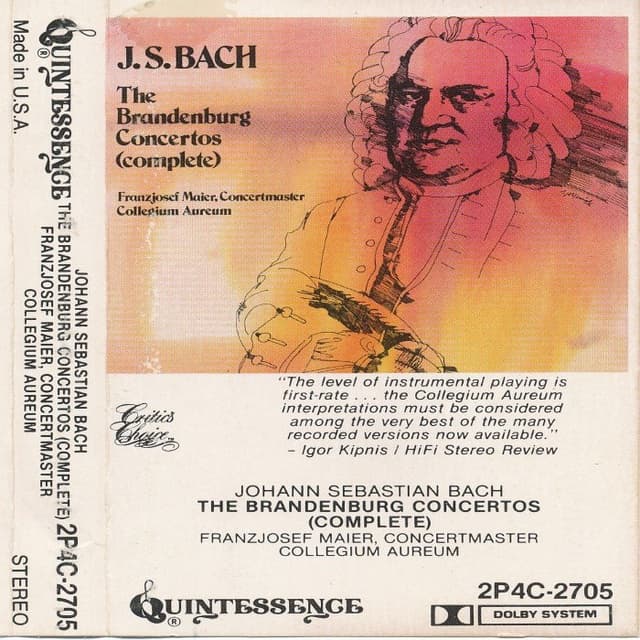 Brandenburg Concertos (complete) (Collegium Aureum feat. concertmaster: Franz Josef Maier) cover