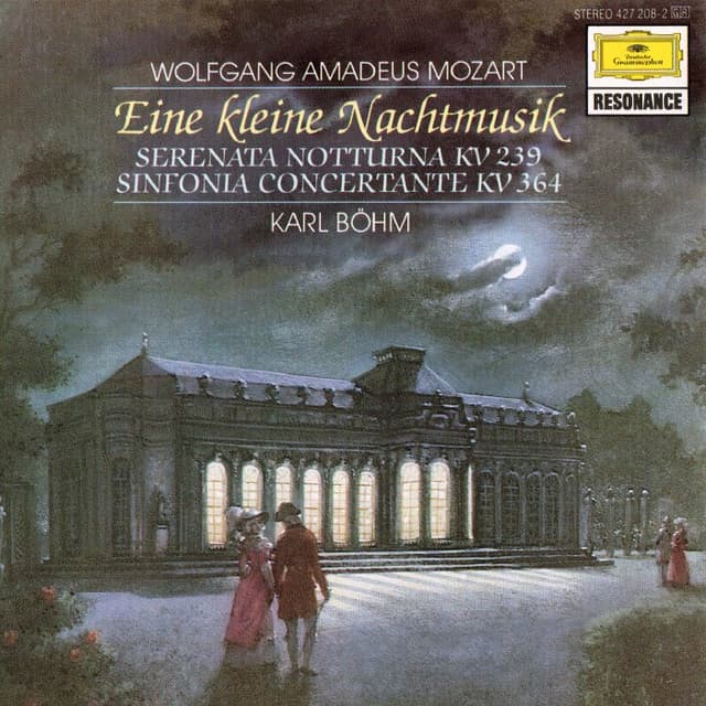 Eine kleine Nachtmusik / Serenata notturna / Sinfonia concertante (Berliner Philharmoniker feat. conductor: Karl Böhm) cover