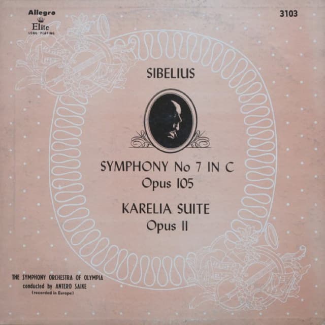 Symphony no. 7 in C, op. 105 / Karelia Suite, op. 11 cover