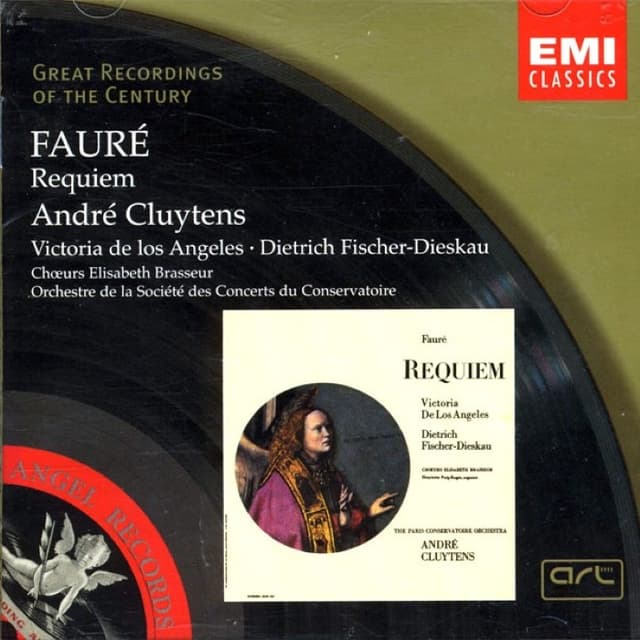 Requiem, Op. 48 (Orchestre de la Société des Concerts du Conservatoire feat. conductor: André Cluytens, soprano: Victoria de los Angeles, baritone: Dietrich Fischer-Dieskau) cover