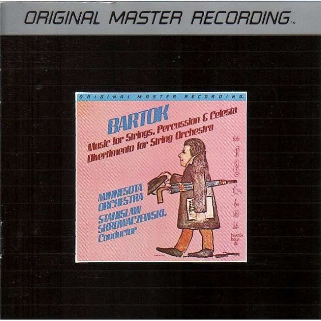 Music for Strings, Percussion and Celesta / Divertmento for String Orchestra (Minnesota Orchestra feat. conductor: Stanislaw Skrowaczski) cover