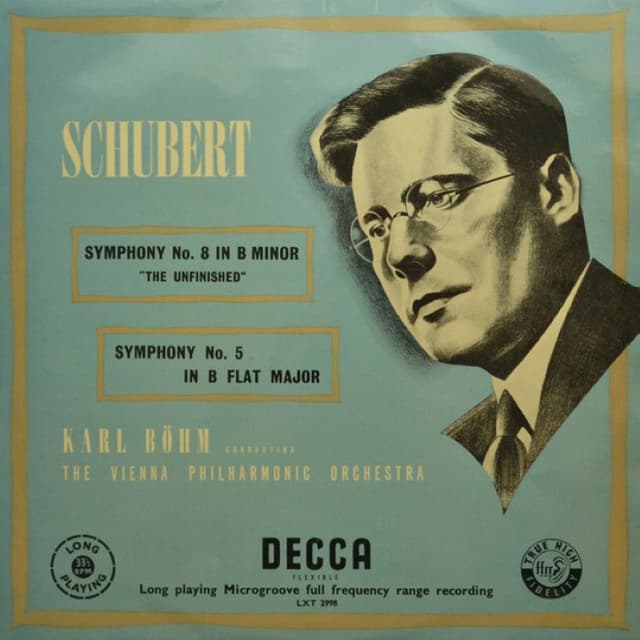 Symphony no. 8 in B minor "Unfinished" / Symphony no. 5 in B-flat major cover
