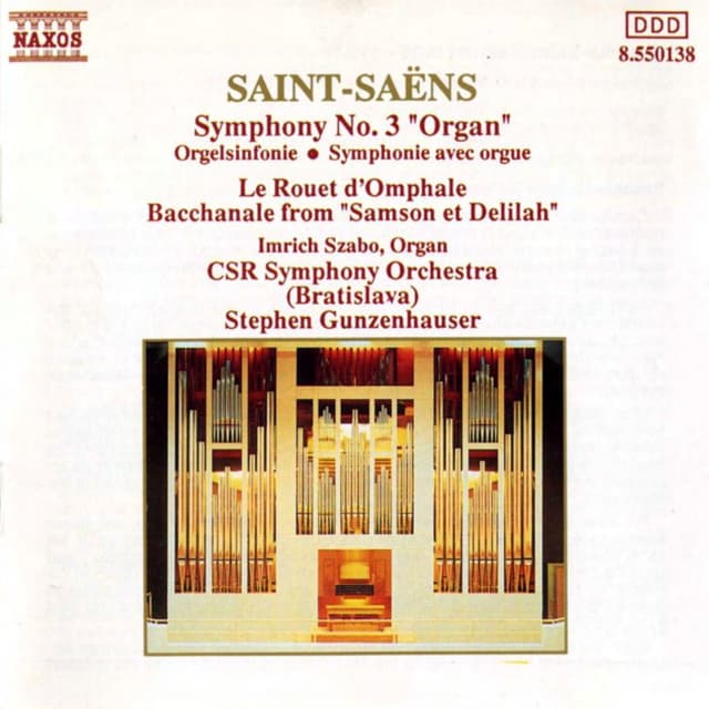 Symphony No. 3 Op. 78 (Organ) cover