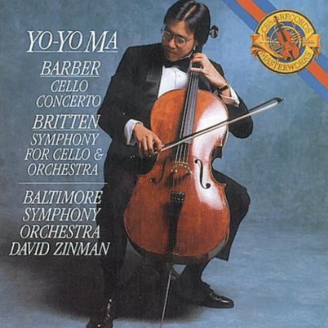 Barber: Cello Concerto / Britten: Symphony for Cello and Orchestra cover