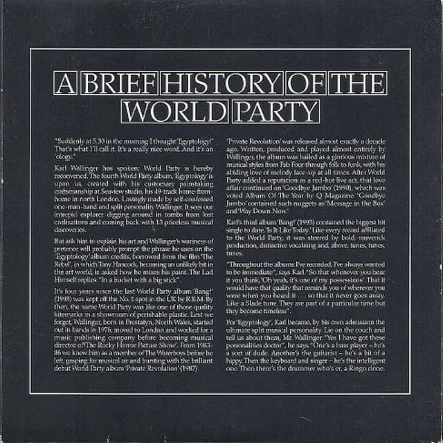 History of the World Party cover