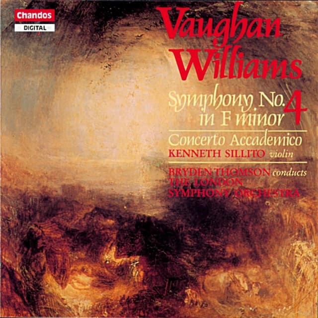 Symphony no. 4 in F minor / Concerto Accademico cover