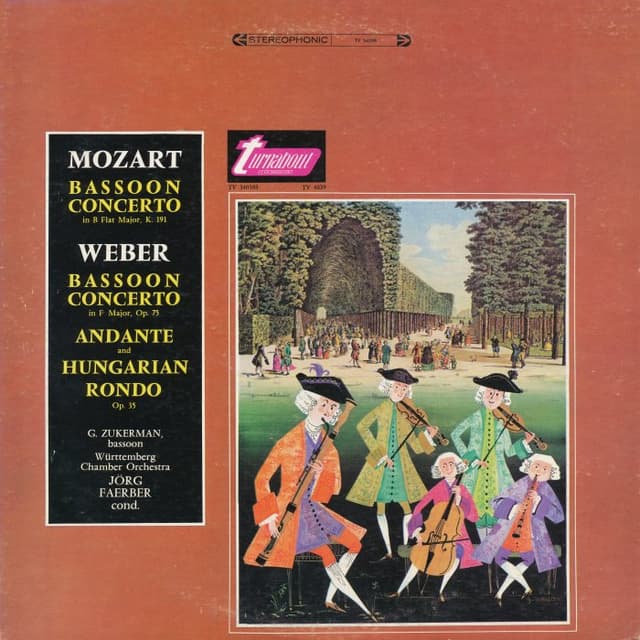 Weber: Bassoon Concerto in F major, Andante and Hungarian Rondo / Mozart: Bassoon Concerto in B-flat major cover