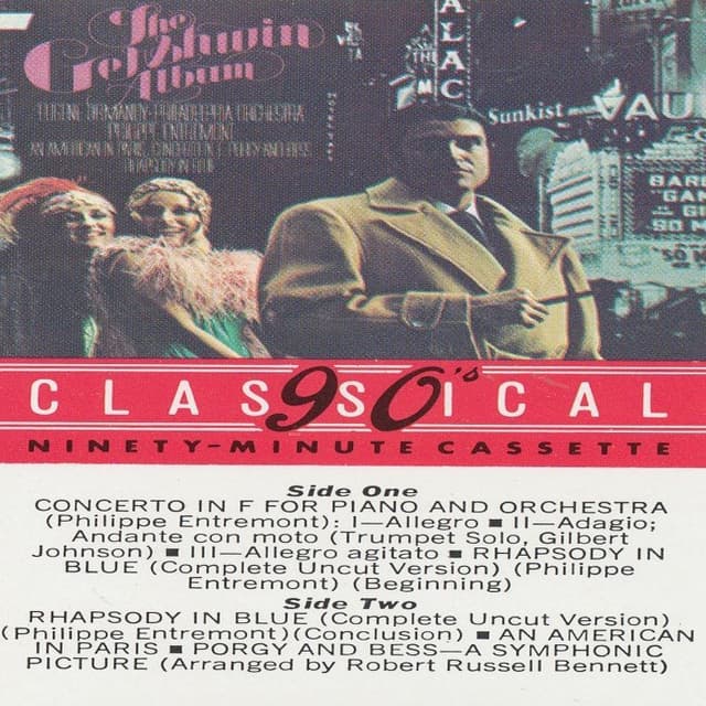 The Gershwin Album (The Philadelphia Orchestra feat. conductor: Eugene Ormany, piano: Philippe Entremont) cover