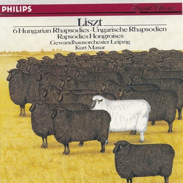 6 Hungarian Rhapsodies (Gewandhausorchester Leipzig feat. conductor: Kurt Masur) cover