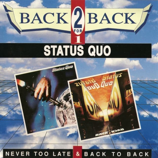 Never Too Late / Back to Back cover