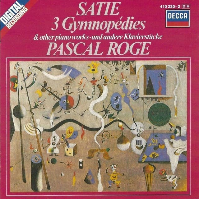 3 Gymnopédies & Other Piano Works (Pascal Rogé) cover