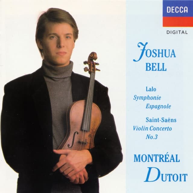 Saint-Saëns: Violin Concerto No. 3 / Lalo: Symphonie espagnole (Joshua Bell) cover