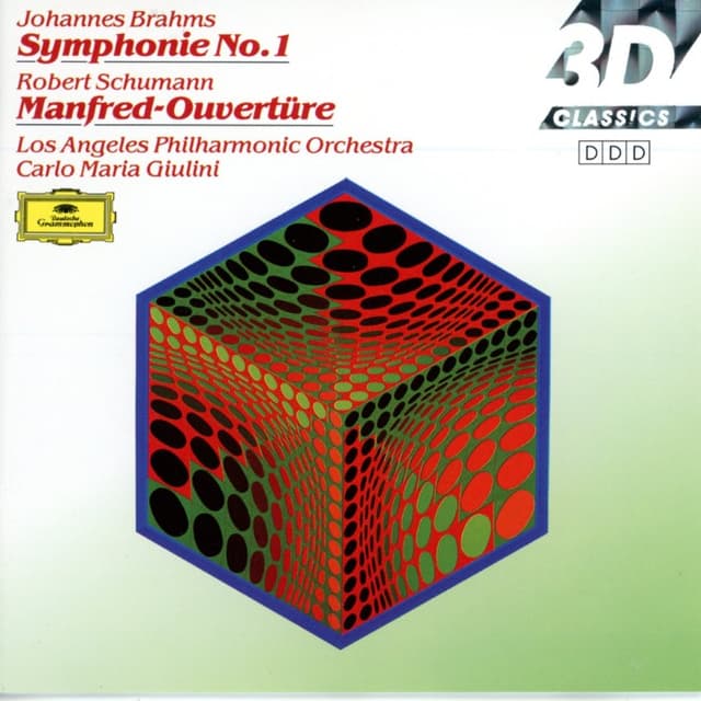 Symphonie No. 1 / Manfred-Ouvertüre (Los Angeles Philharmonic Orchestra feat. conductor: Carlo Maria Giulini) cover