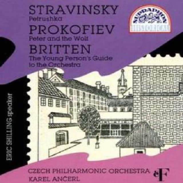 Stravinsky: Petrushka / Prokofiev: Peter and the Wolf / Britten: The Young Person's Guide to the Orchestra cover